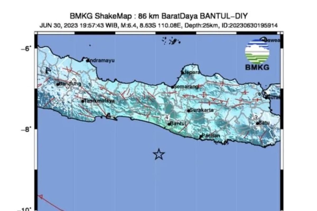 BMKG catat 44 kali gempa susulan usai gempa magnitudo 6,4 di selatan DIY