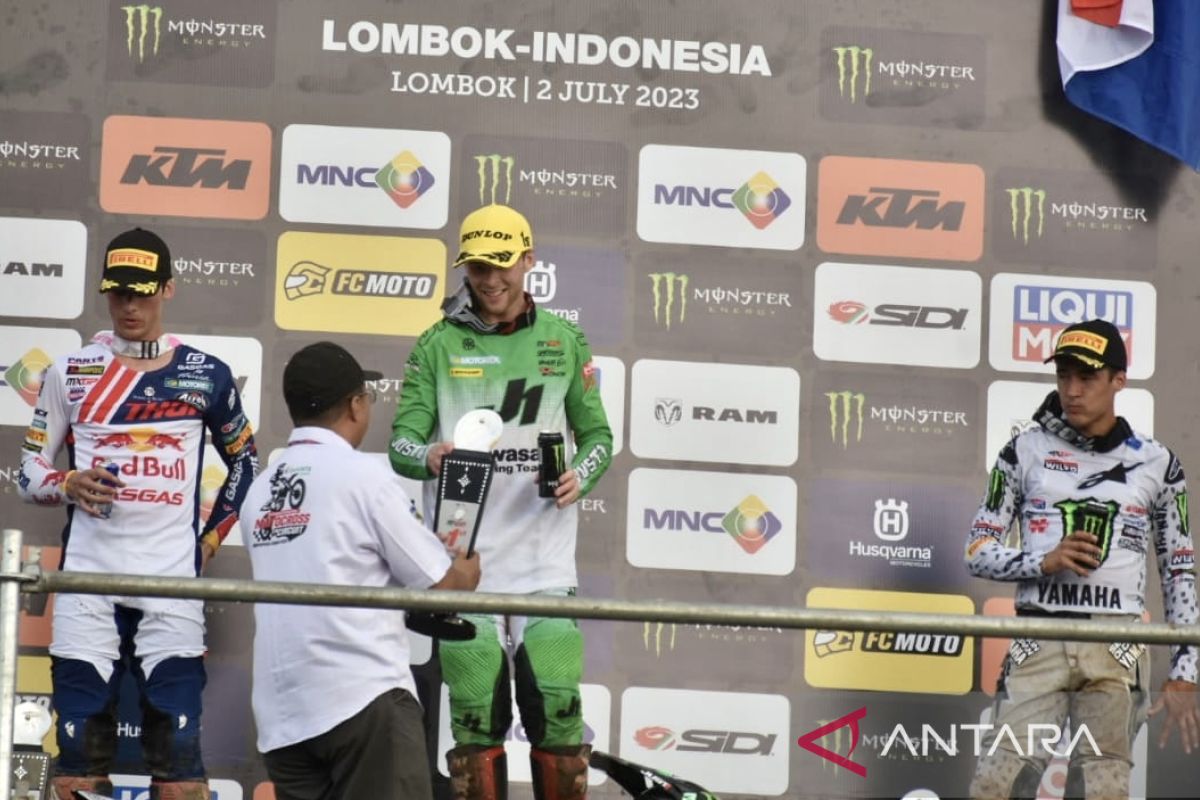 MXGP 2023 - Pebalap Romain Febvre juara di Sirkuit Selaparang Lombok
