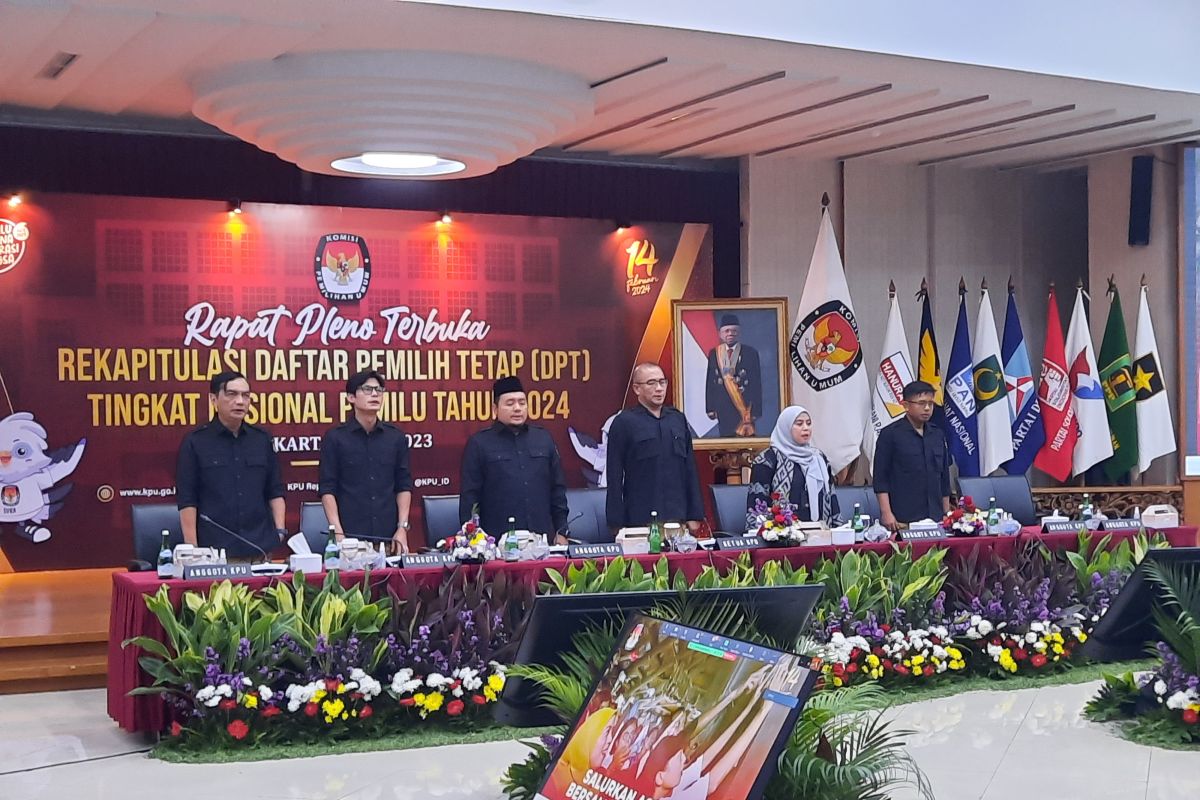 KPU tetapkan jumlah DPT Pemilu 2024