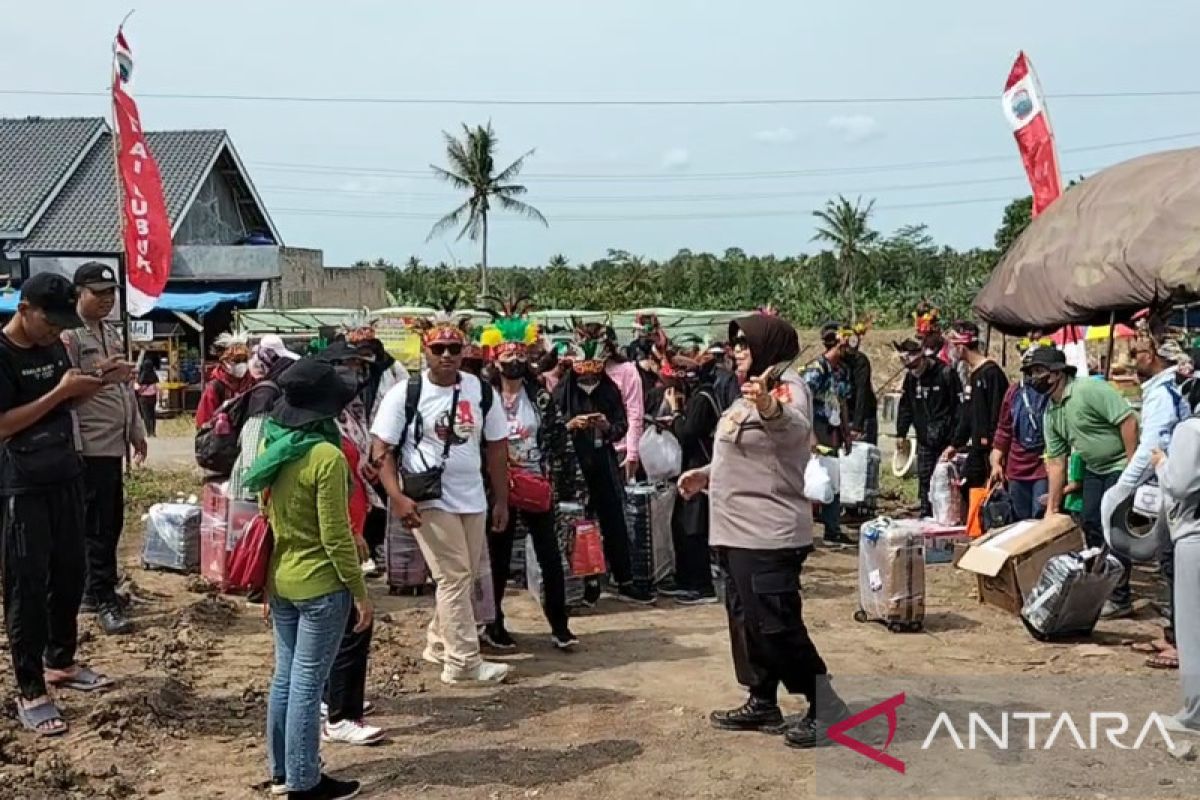 Ribuan peserta Jumbara Nasional PMI 2023 tiba di Lampung