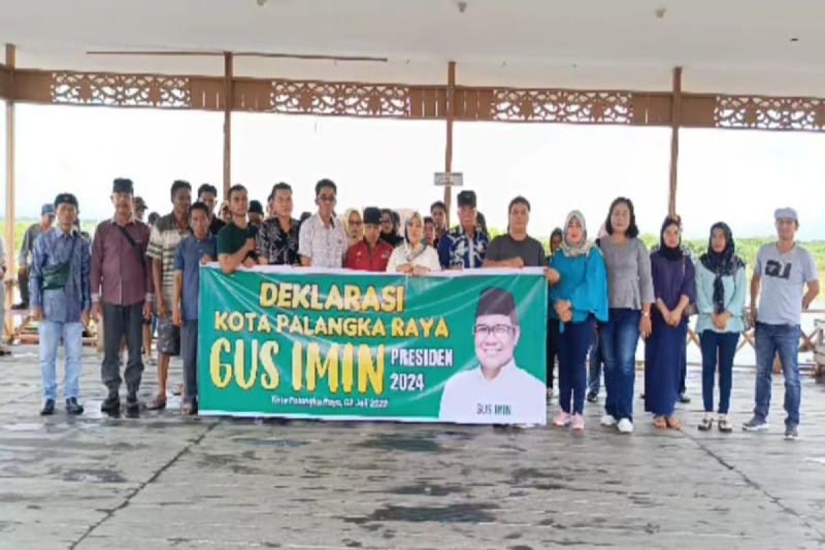 Warga di Palangka Raya deklarasi Gus Imin maju Capres 2024