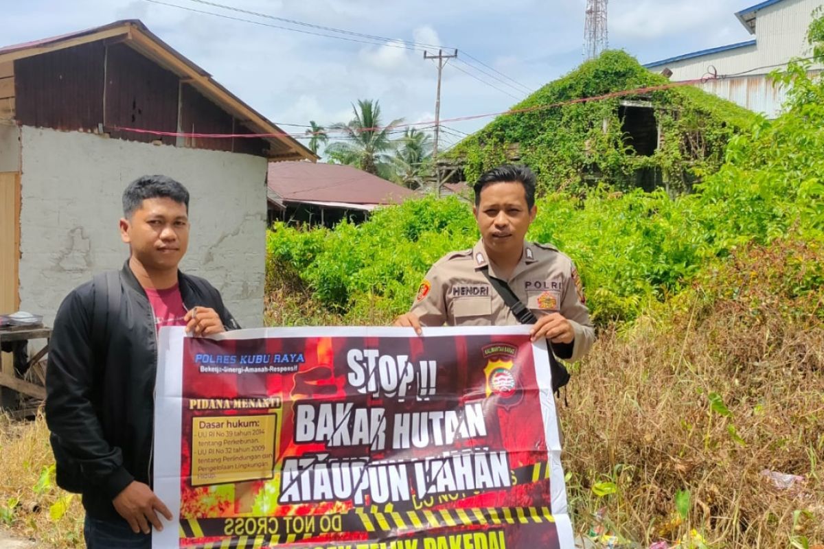 Polisi ajak warga dan perusahaan di Kubu Raya cegah karhutla