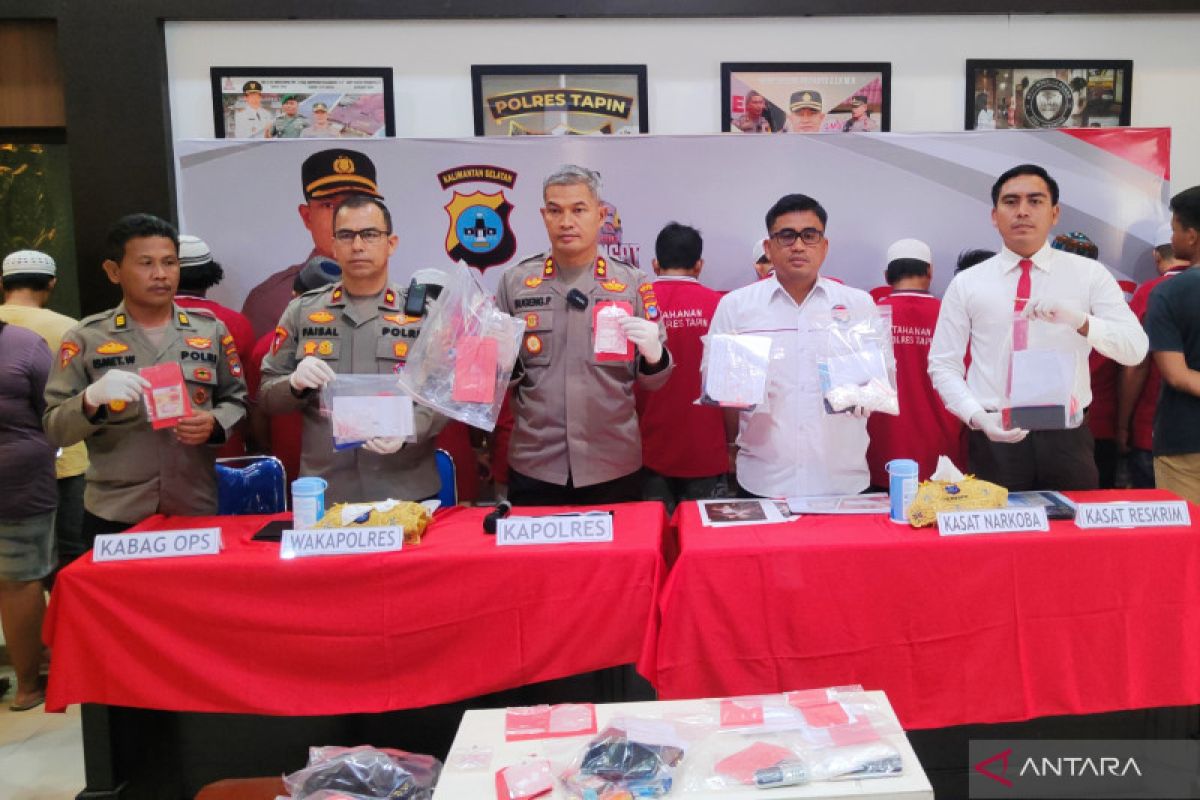 Polres Tapin tangkap 22 tersangka narkotika mulai kurir hingga pengguna