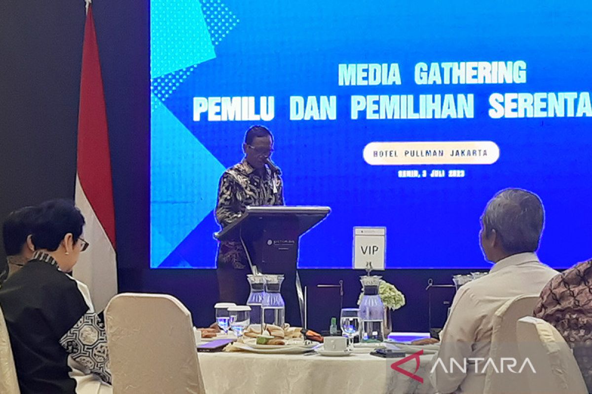 Mahfud ajak media ciptakan ekosistem Pemilu 2024 berkualitas