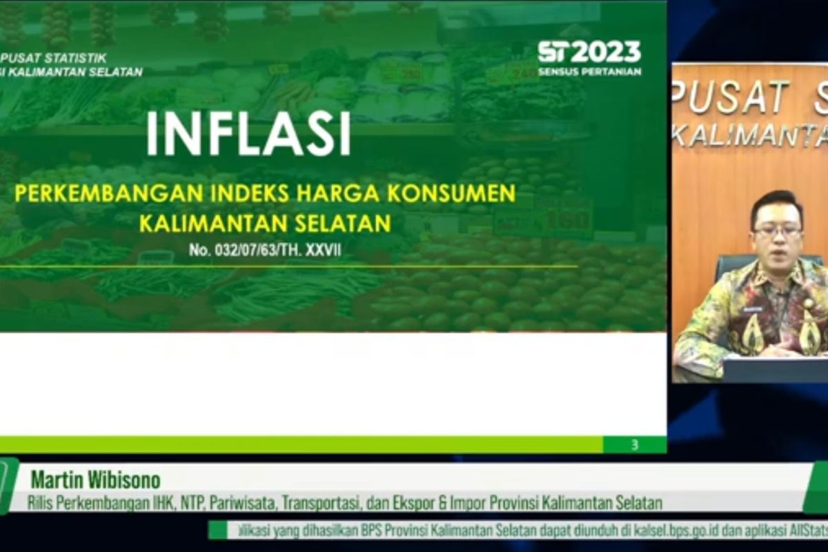 South Kalimantan posts 4.30 percent inflation in June 2023