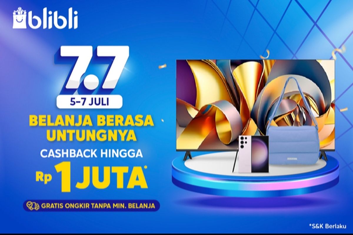 Jelang akhir libur sekolah, Blibli hadirkan Promo Double Day 7.7