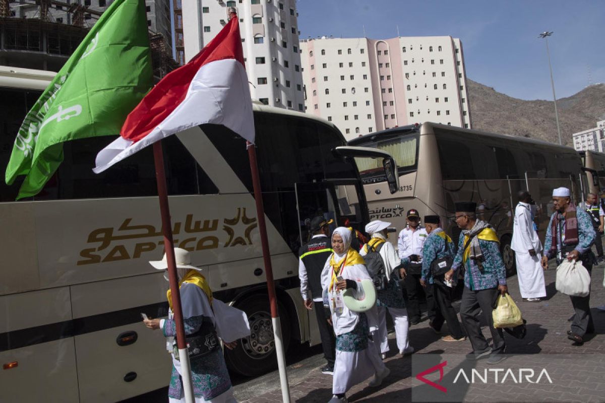 Sebanyak 6.961 peserta haji kembali ke Tanah Air hari ini