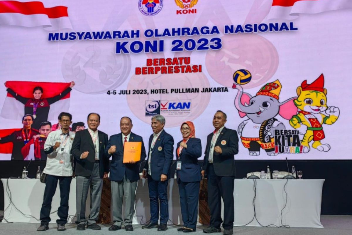 Letjen TNI Purn Marciano Norman terpilih secara aklamasi menjadi Ketum KONI 2023-2027