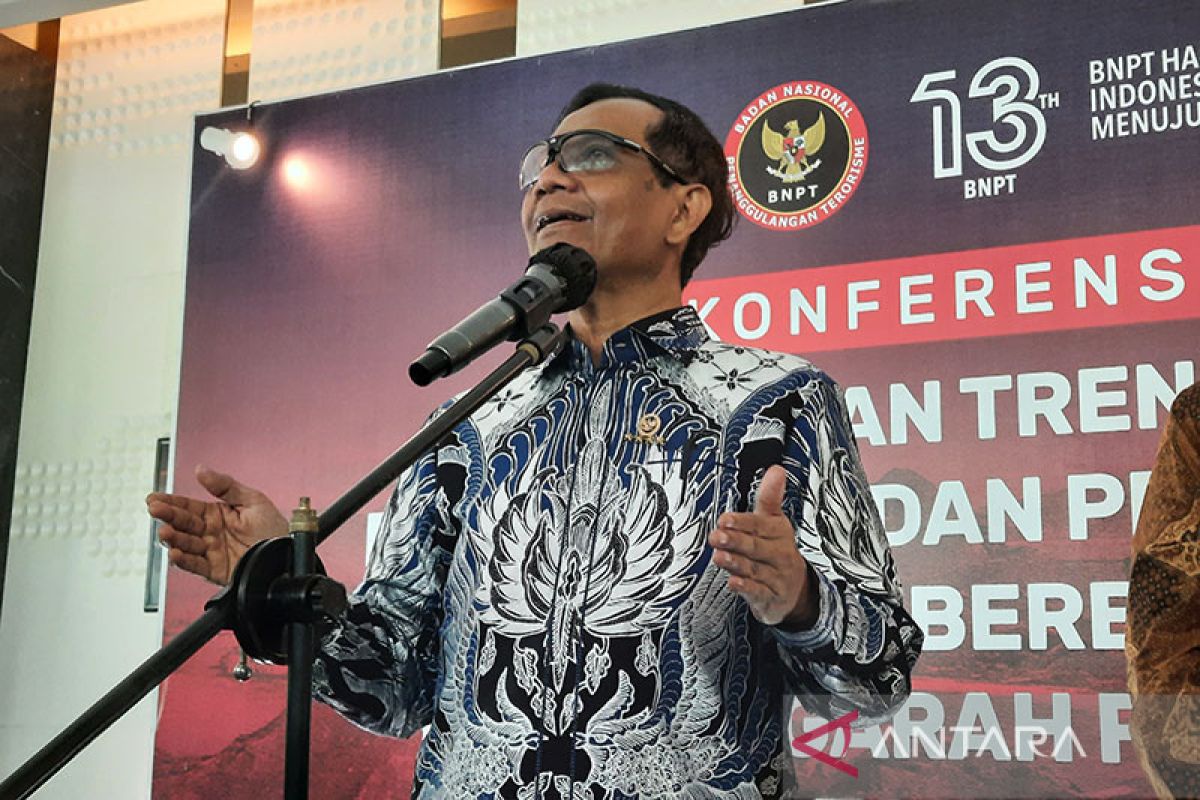 Mahfud MD ingatkan bahaya ancaman serangan ideologi terkait terorisme