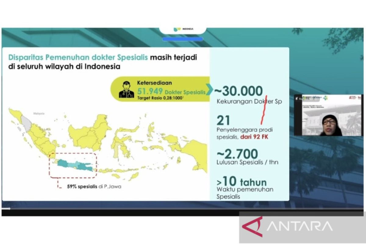 Kemenkes: Pendidikan dokter spesialis di RS didasari rencana nasional