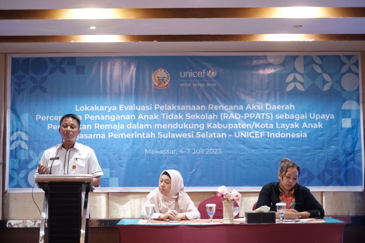 Unicef berkolaborasi tekan anak putus sekolah
