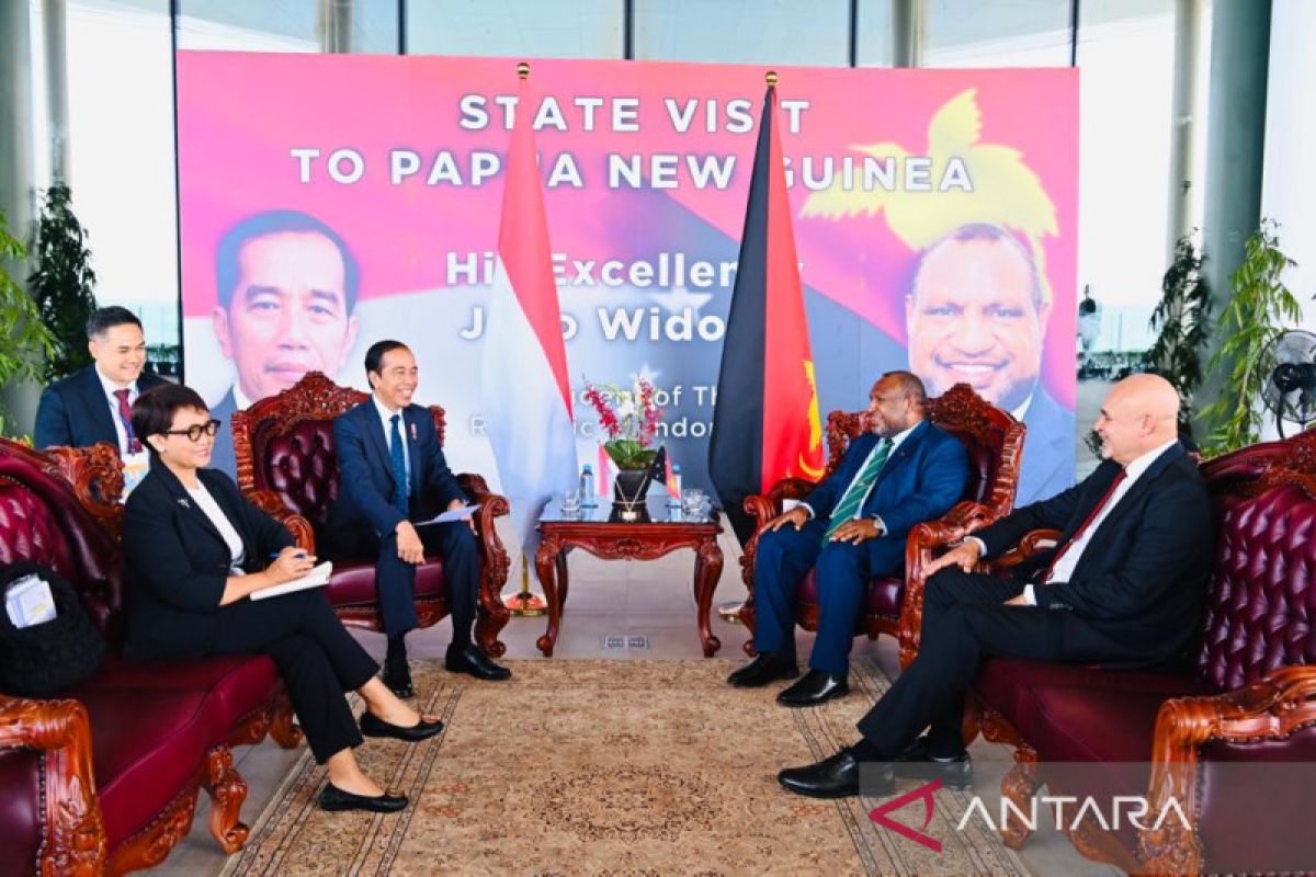 Jokowi lakukan pertemuan dengan PM Papua Nugini di APEC Haus
