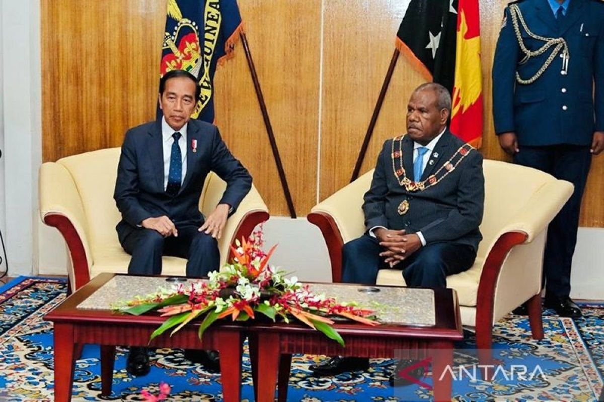 Presiden RI Jokowi bertemu Gubernur Jenderal Papua Nugini Bob Dadae