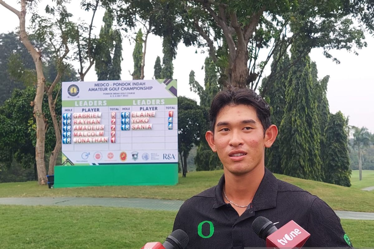 Gabriel Hansel dan Elaine Widjaja juara Amateur Golf Championship 2023