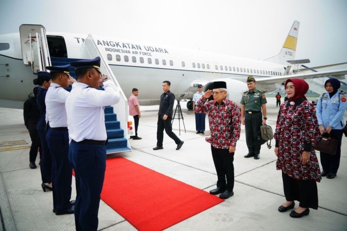 Wapres Ma'ruf Amin bertolak ke Banyuasin Sumsel hadiri Puncak Peringatan Harganas