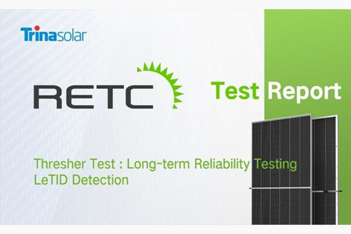 Panel Surya Vertex N Trina Solar sukses menjalani "thresher test" dengan kinerja terbaik