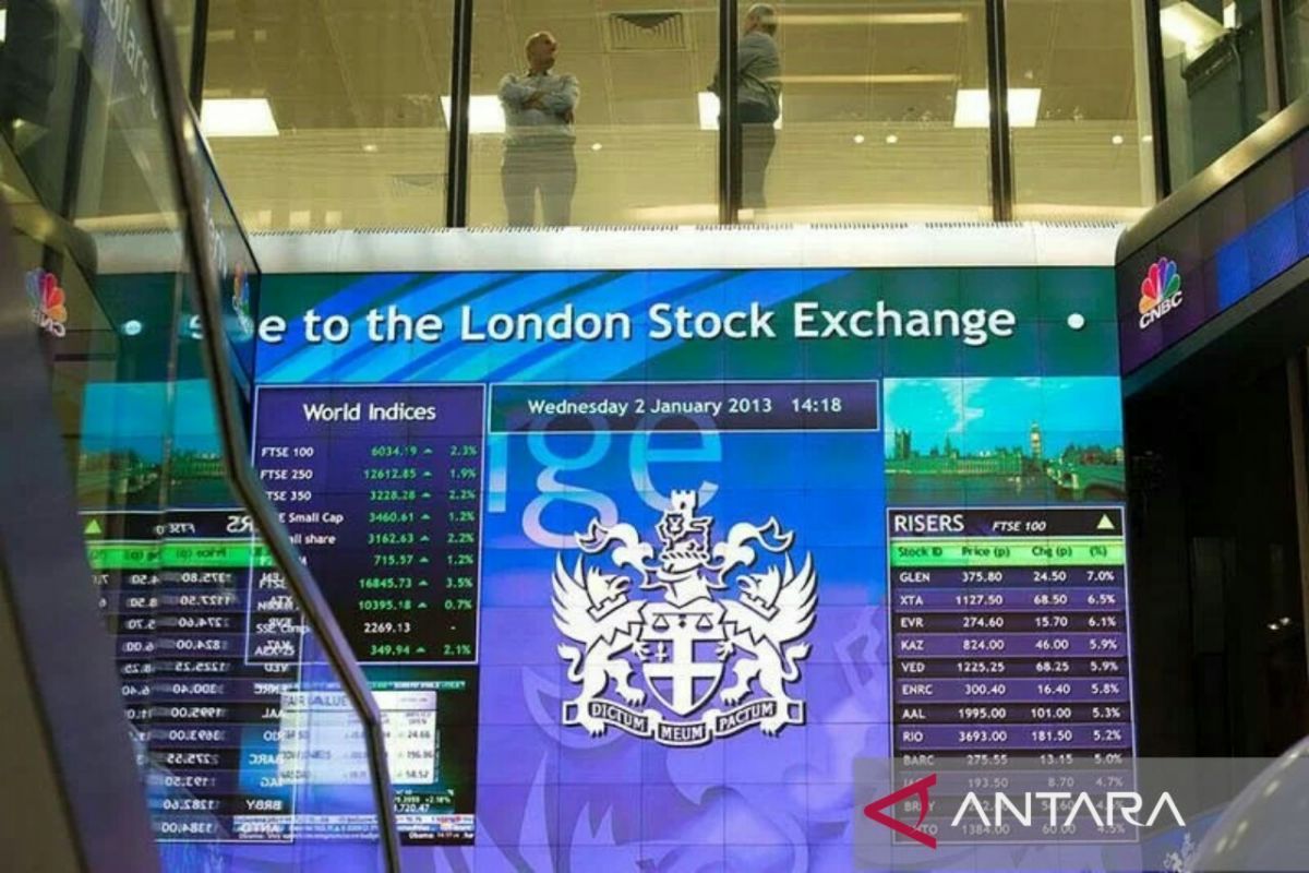 Saham Inggris berakhir negatif, indeks berkurang 0,38 persen