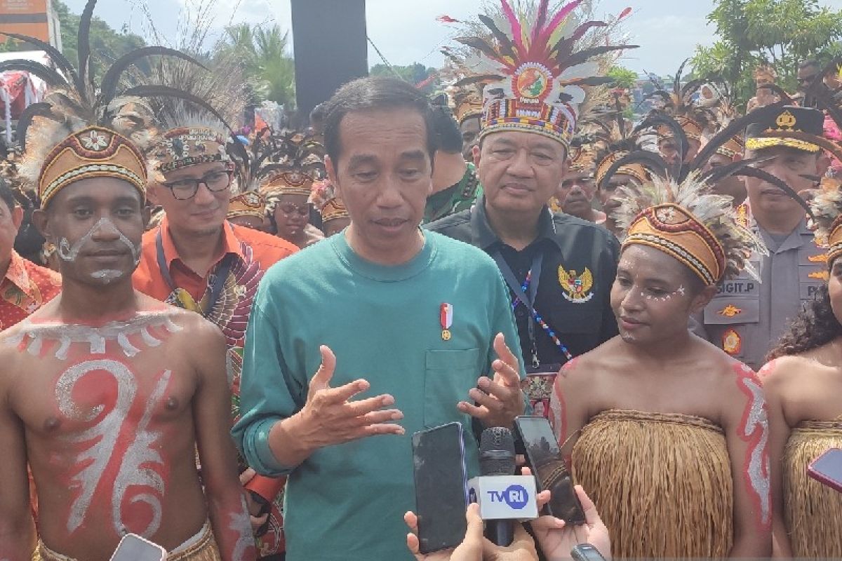 Presiden Jokowi sebut potensi industri kreatif di Tanah Papua sangat besar