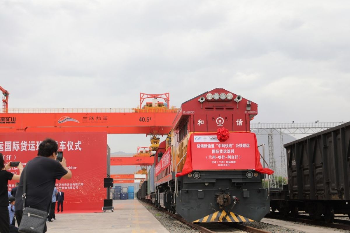 Layanan kereta kargo dari Gansu China ke Afghanistan resmi dibuka