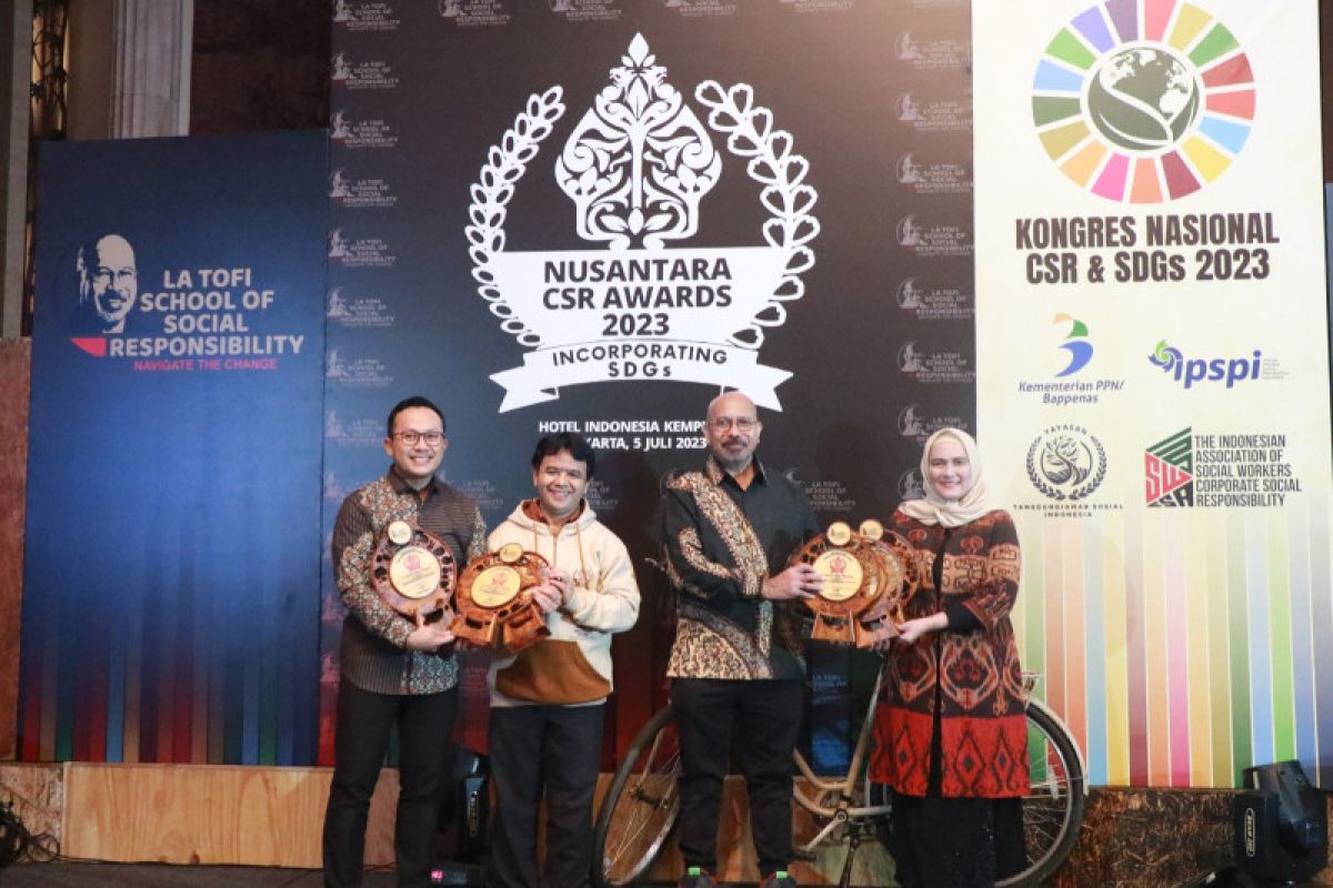 Askrindo borong enam penghargaan Nusantara CSR Awards 2023