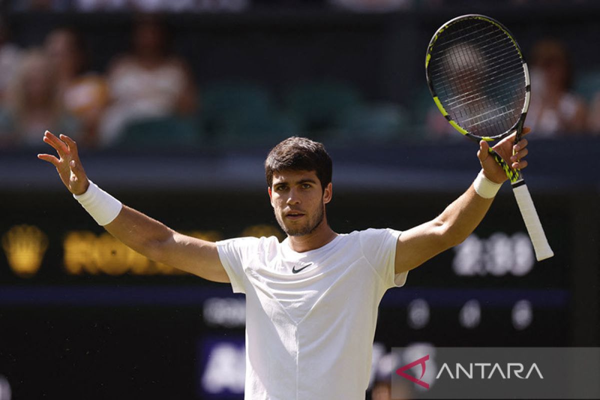 Wimbledon -Alcaraz singkirkan Holger June di perempatfinal