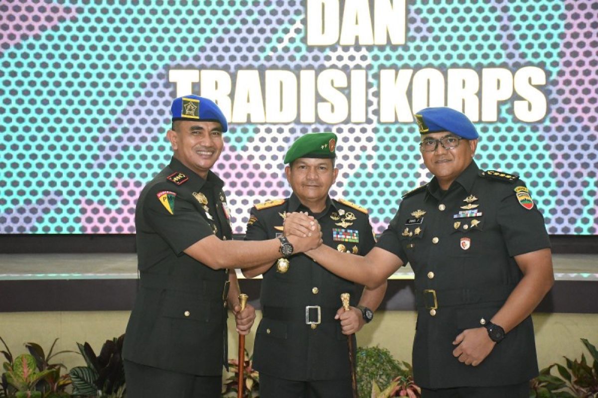 Pangdam I/BB pimpin sertijab Danpomdam, Danyon Komposit & Dandenzipur