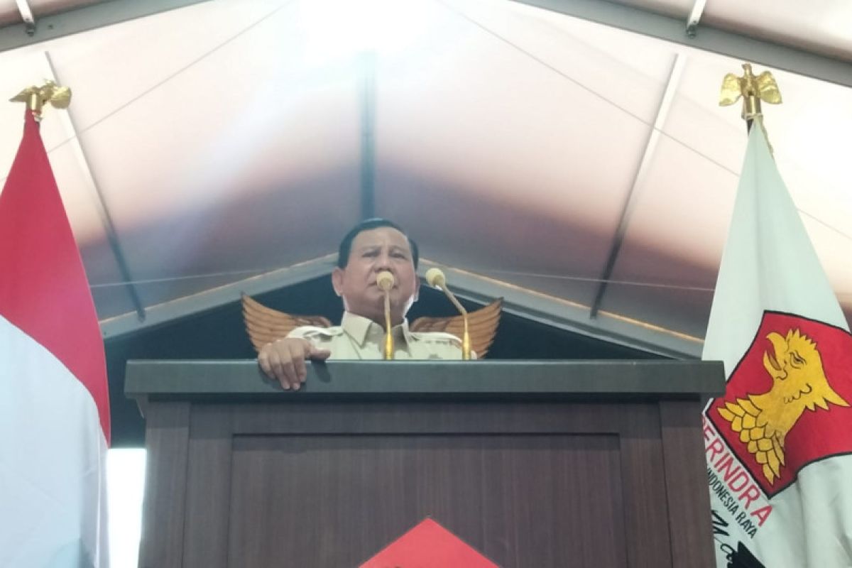 Prabowo pastikan sosok cawapres sesuai cita-cita partai Gerindra