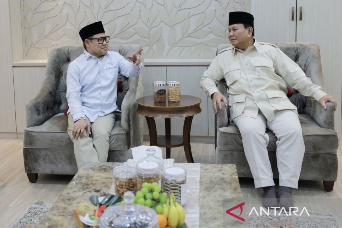Prabowo silaturahim dan diskusi tertutup tiga jam dengan Cak Imin