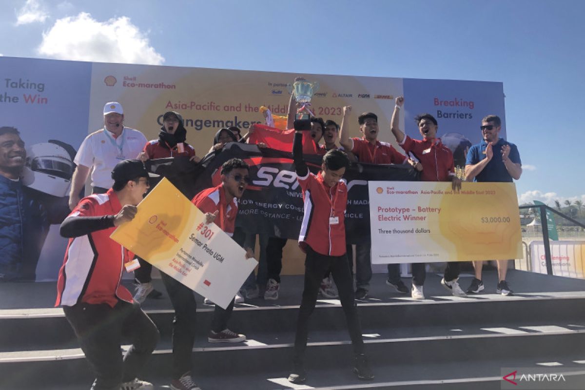 Indonesia tambah dua piala dari dua kategori Shell Eco-marathon 2023