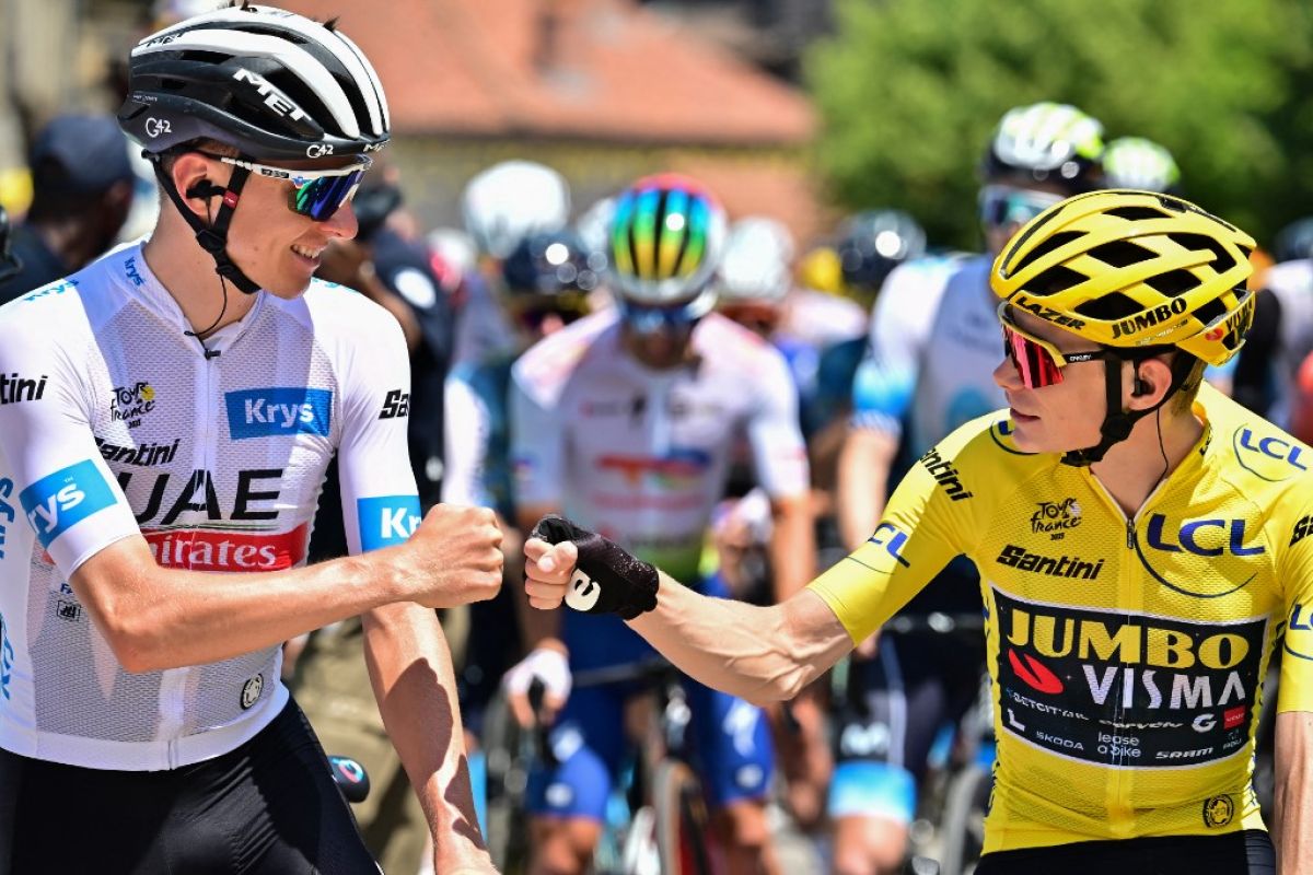 Tour de France - Vingegaard perlebar jarak dari Pogacar setelah juarai etape 16