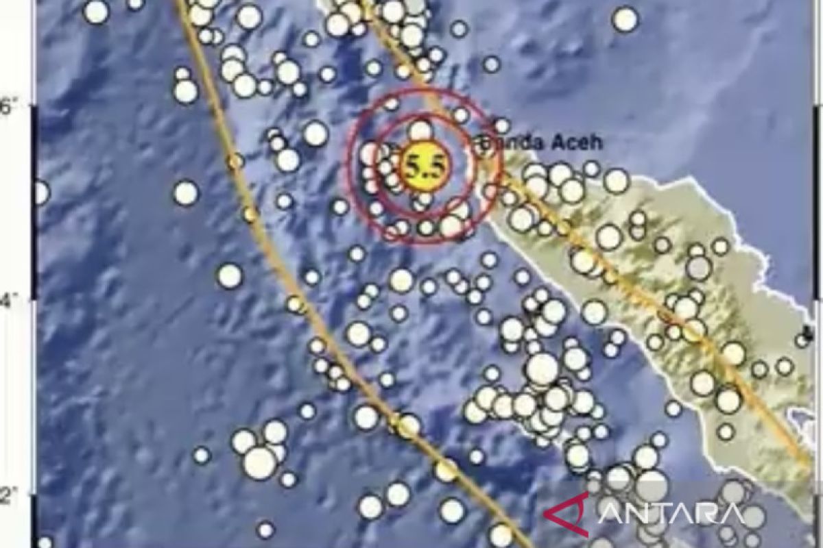 BMKG jelaskan penyebab gempa bumi magnitudo 5,5 di Banda Aceh
