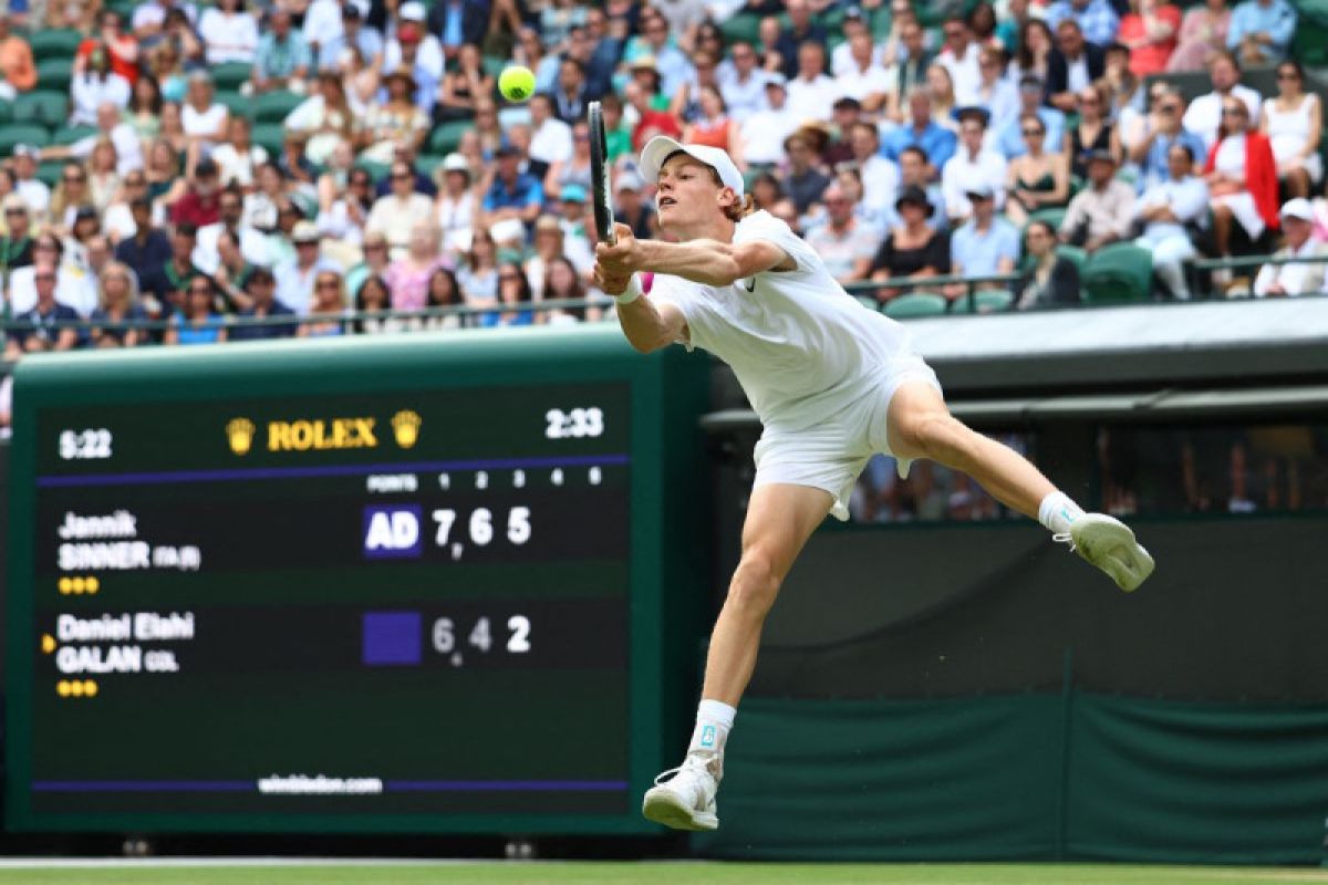Sinner kembali capai perempat final Wimbledon