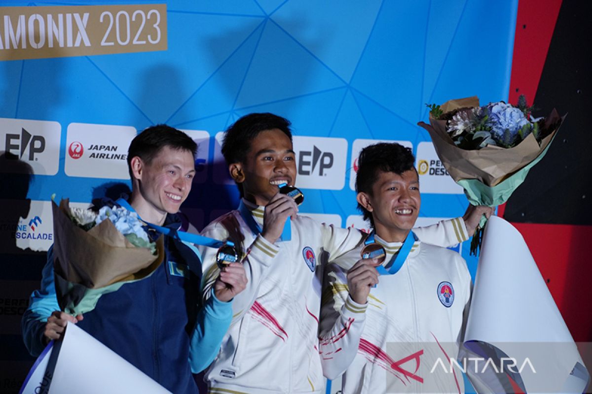 Panjat tebing Indonesia raih dua emas pada Piala Dunia di Prancis