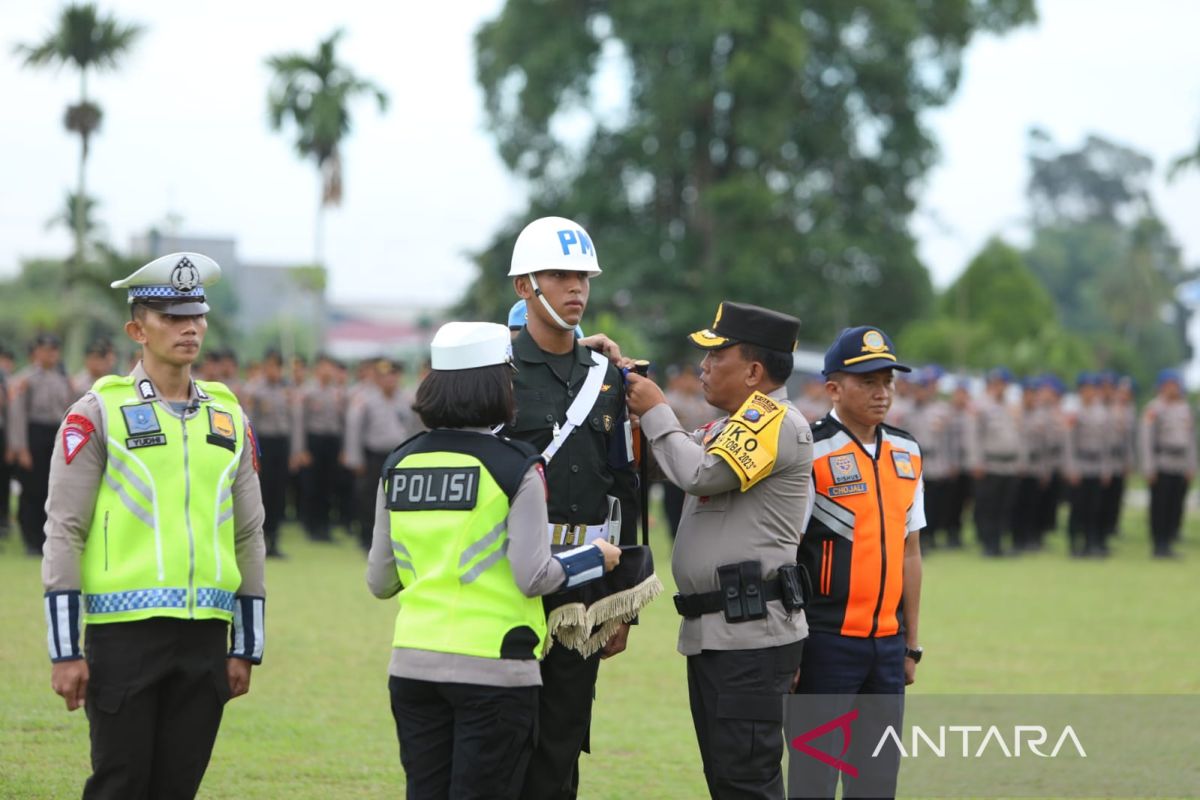 Polda Sumut turunkan 1.345 personel gabungan saat Operasi Patuh Toba 2023