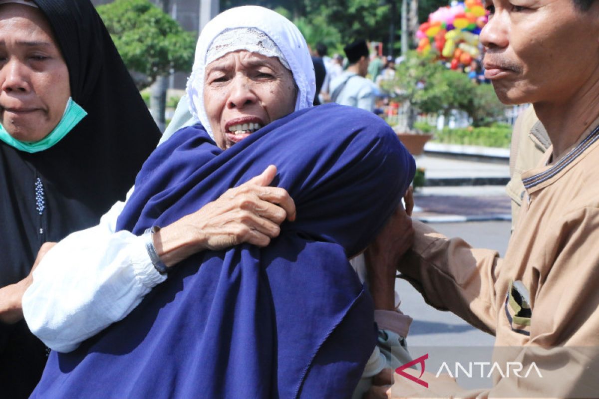 Jamaah Haji asal Kabupaten Serang tiba di Pendopo Bupati