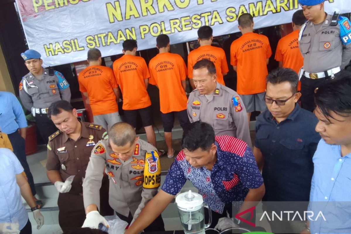 Polresta Samarinda musnahkan barang bukti tiga kilogram sabu