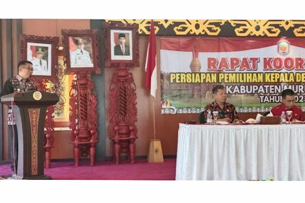 Wabup Murung Raya pimpin Rakor Pilkades serentak 35 desa