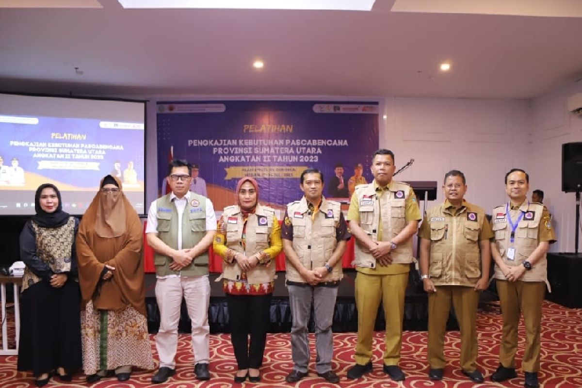 BPBD Sumut  gelar pelatihan pengkajian kebutuhan pascabencana