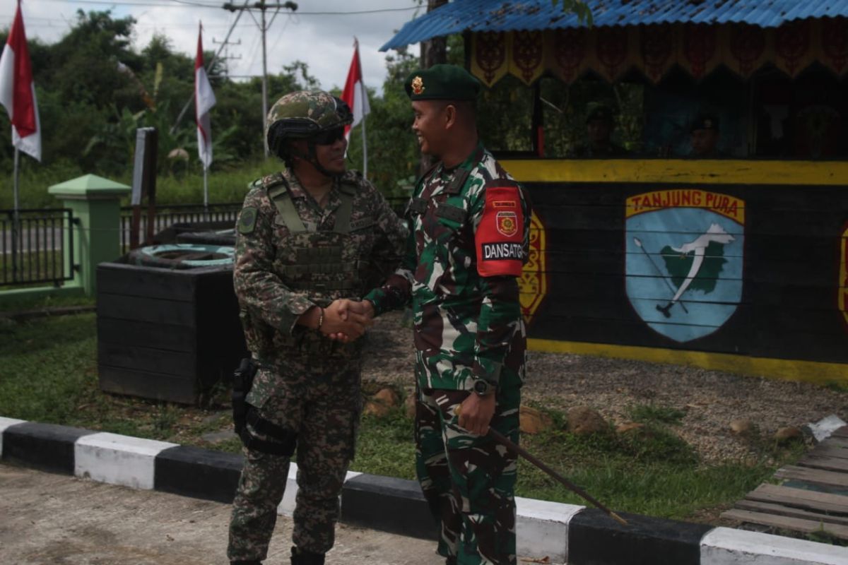 Tentara Indonesia dan Malaysia perkuat kerja sama penjagaan batas negara