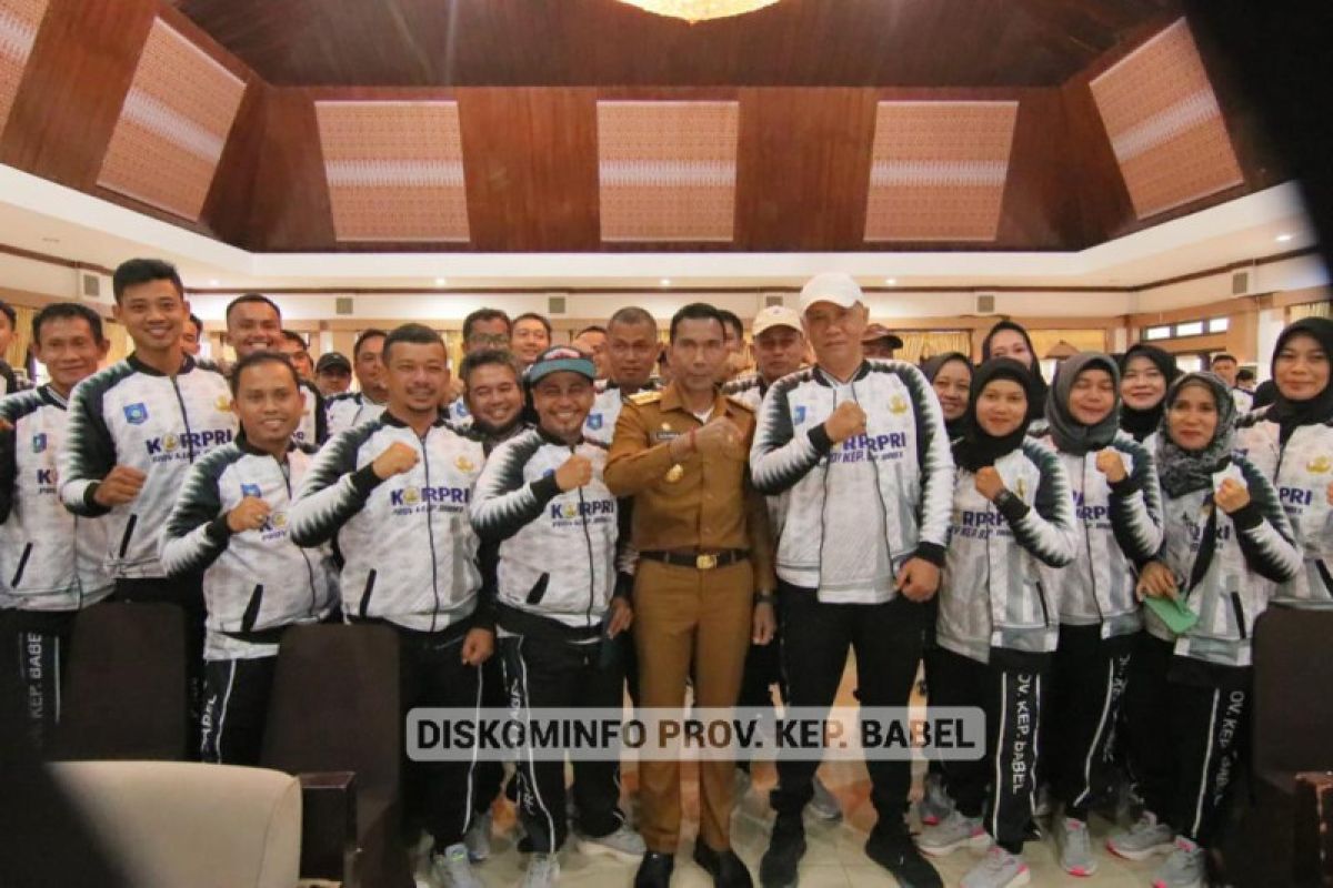 Babel Lepas 88 Atlet PORNAS XVI KORPRI ke Semarang