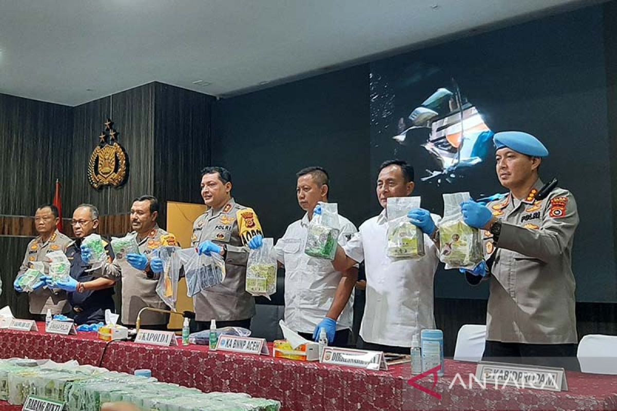 Polda Aceh gagalkan penyelundupan 57 kilogram sabu-sabu