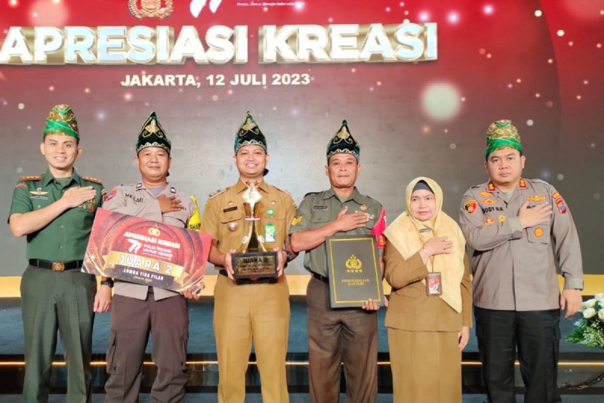 Juara II lomba tiga pilar, Kelurahan Syamsudin Noor raih penghargaan Mabes Polri