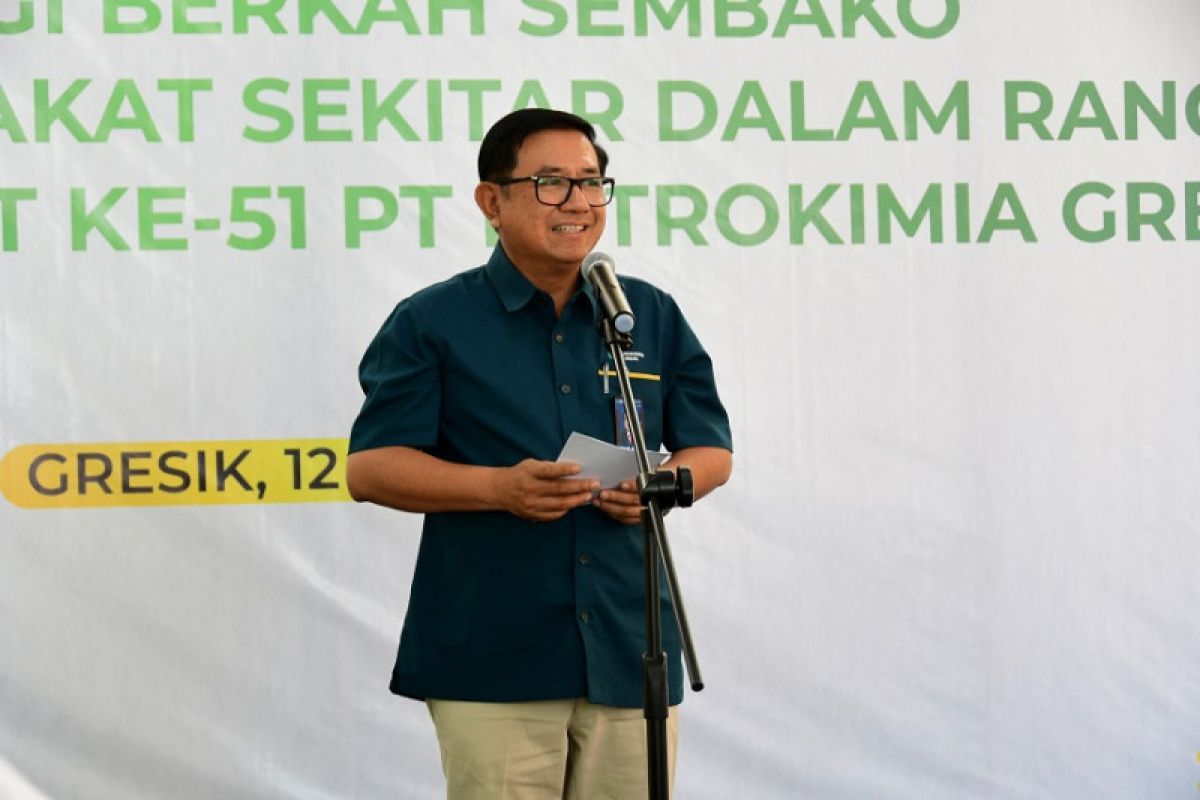 Petrokimia Gresik salurkan bahan pokok senilai Rp1,4 miliar