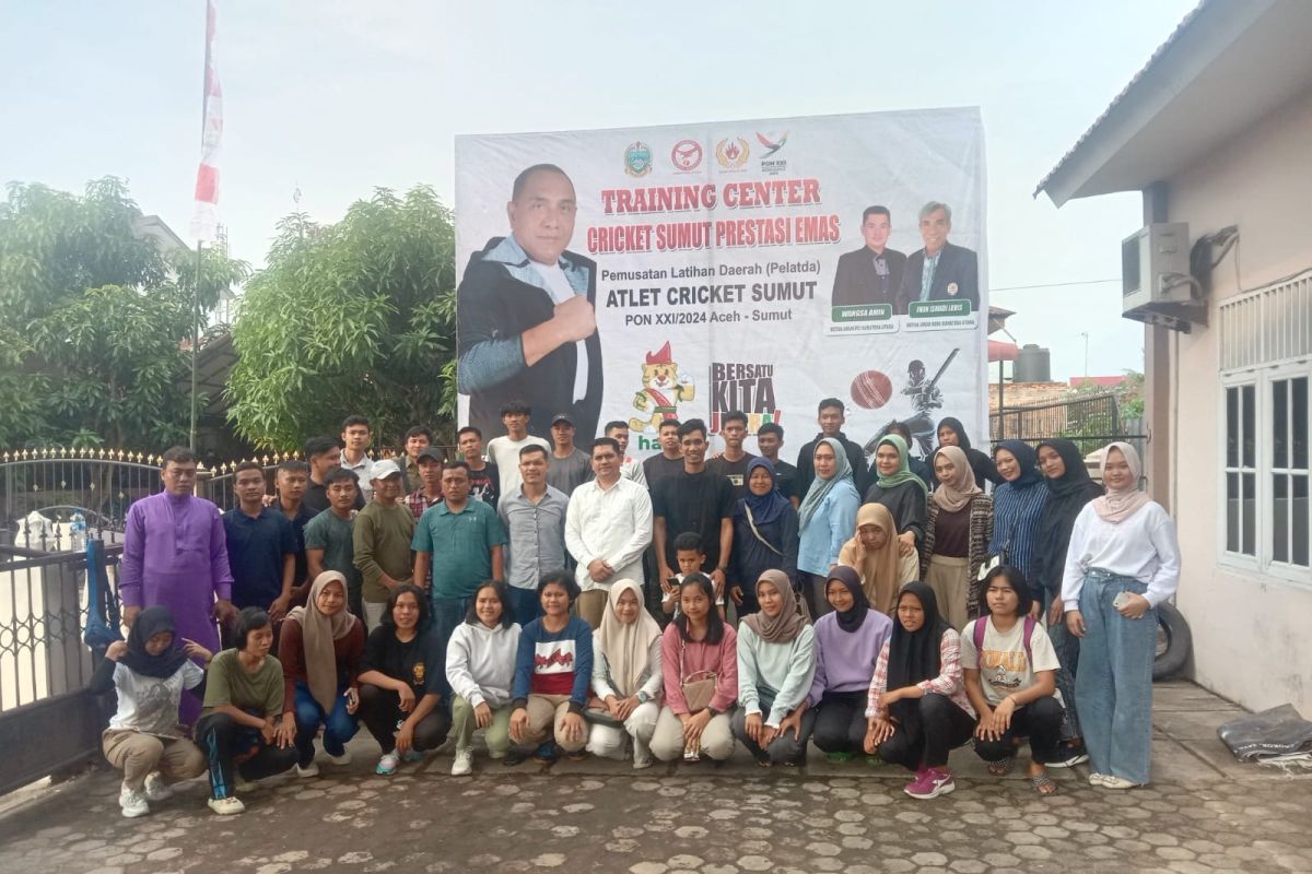 PCI Sumut resmikan training center tim putri cricket