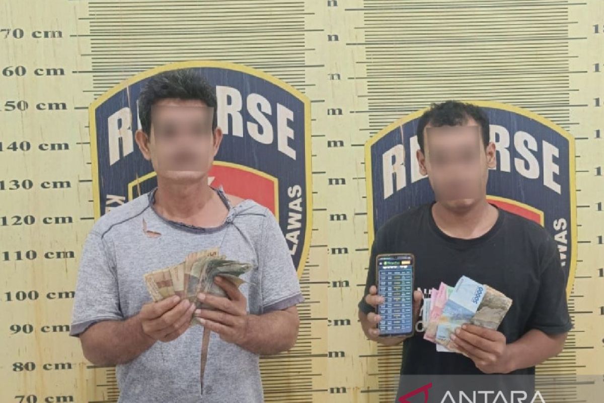 Main judi online, dua warga Palas ini ditangkap Polisi