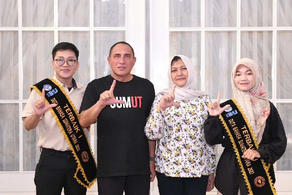 Gubernur minta finalis duta bahasa gerakkan literasi di Sumut