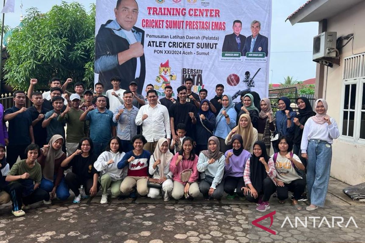 PCI Sumut resmikan  pusat pelatihan atlet putri kriket di Deli Serdang
