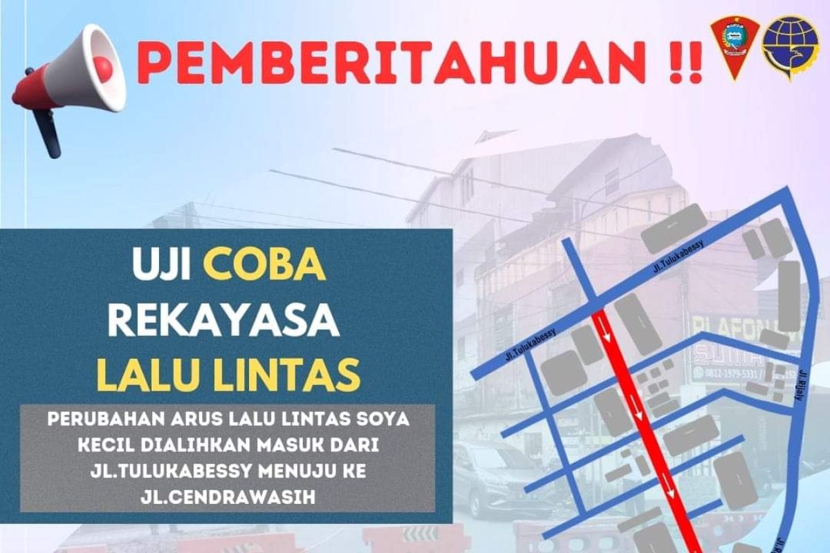 Dishub Ambon uji coba rekayasa lalu lintas di sejumlah titik