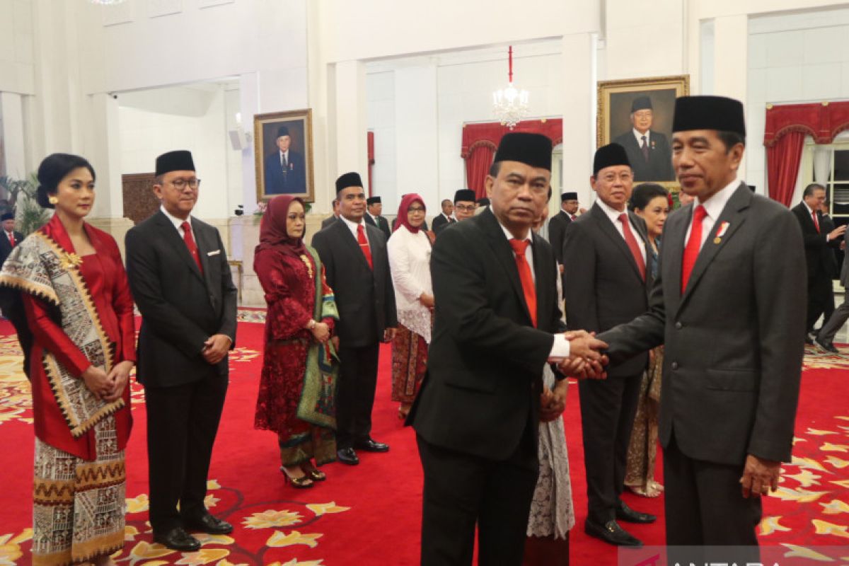 Presiden Joko Widodo lantik Budi Arie Setiadi sebagai Menkominfo