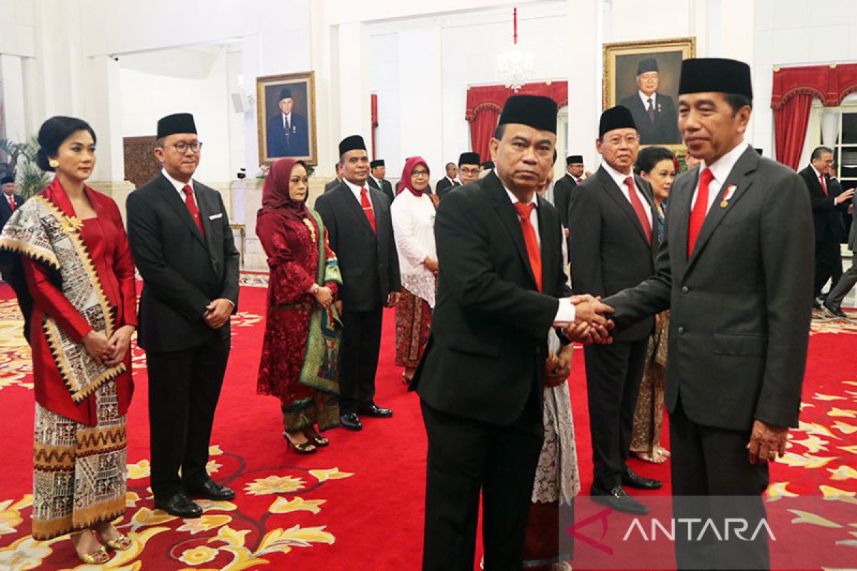 Presiden Jokowi lantik Budi Arie Setiadi sebagai Menkominfo
